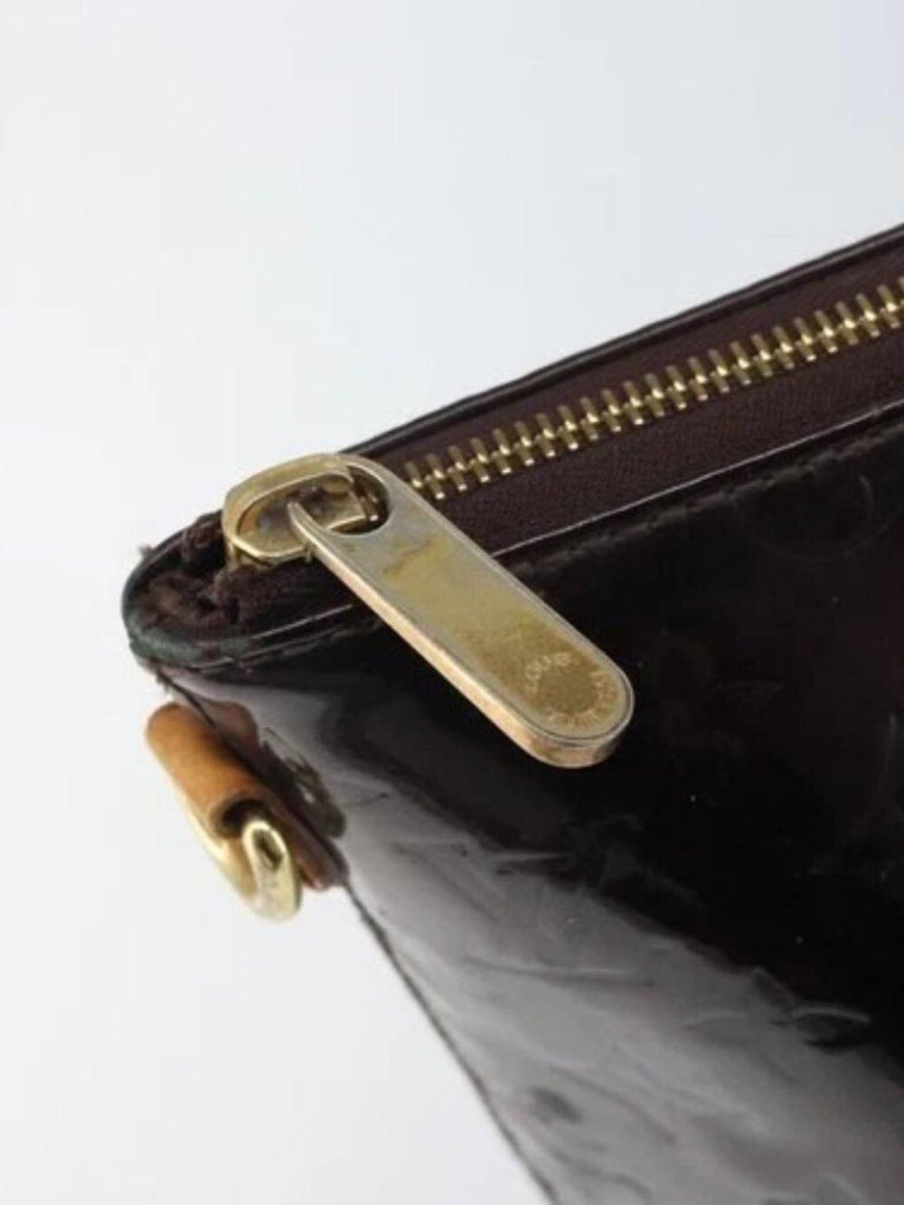 LOUIS VUITTON Monogram Vernis Bellevue GM Tote Bag Amarante M93589 Auth 162014 - Picture 9 of 16